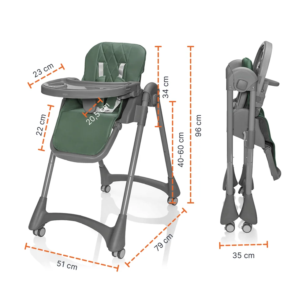 Zopa Dětská židlička Primo, Light Grey 2