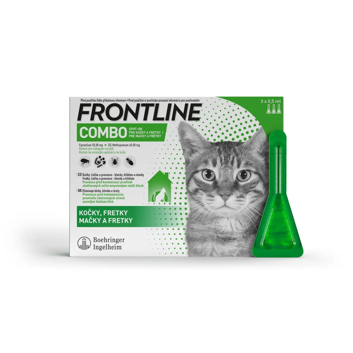 FRONTLINE COMBO pro kočky 3 pipety