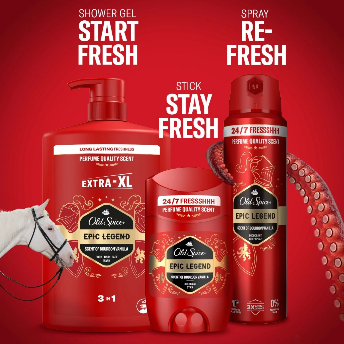 Old Spice Epic Legend Sprchový gel 3v1 1000 ml