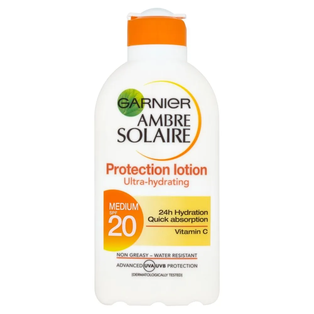 Garnier Ambre Solaire Classic Protection SPF20 opalovací mléko 200 ml