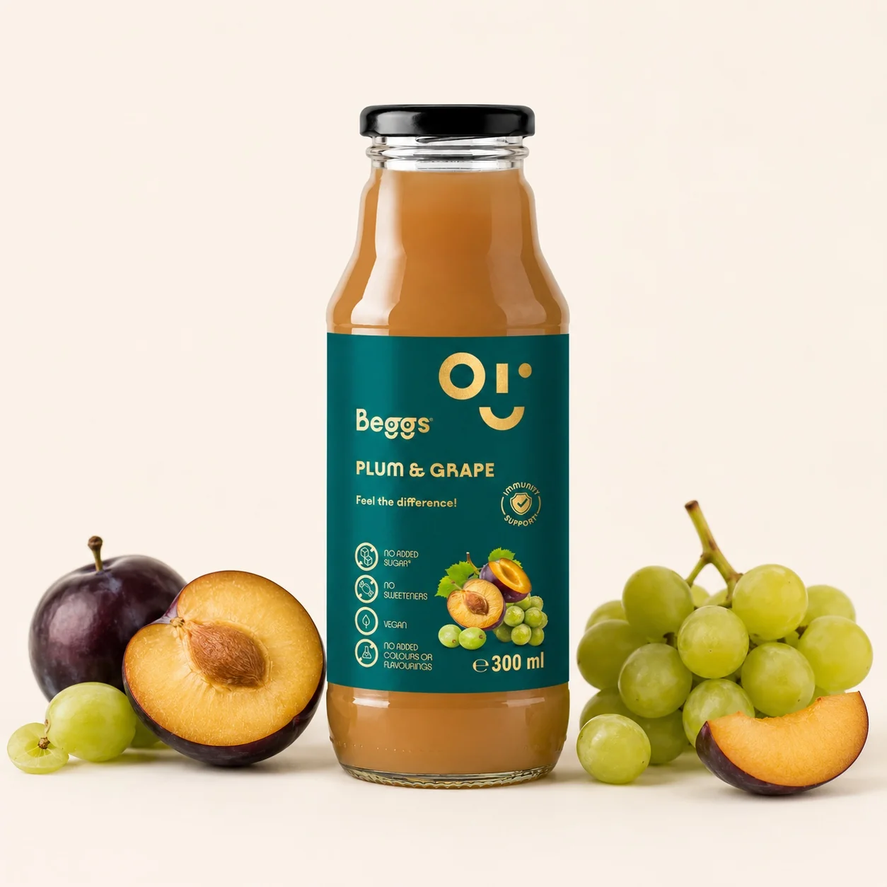 Beggs Hroznové víno & švestka nápoj 300 ml