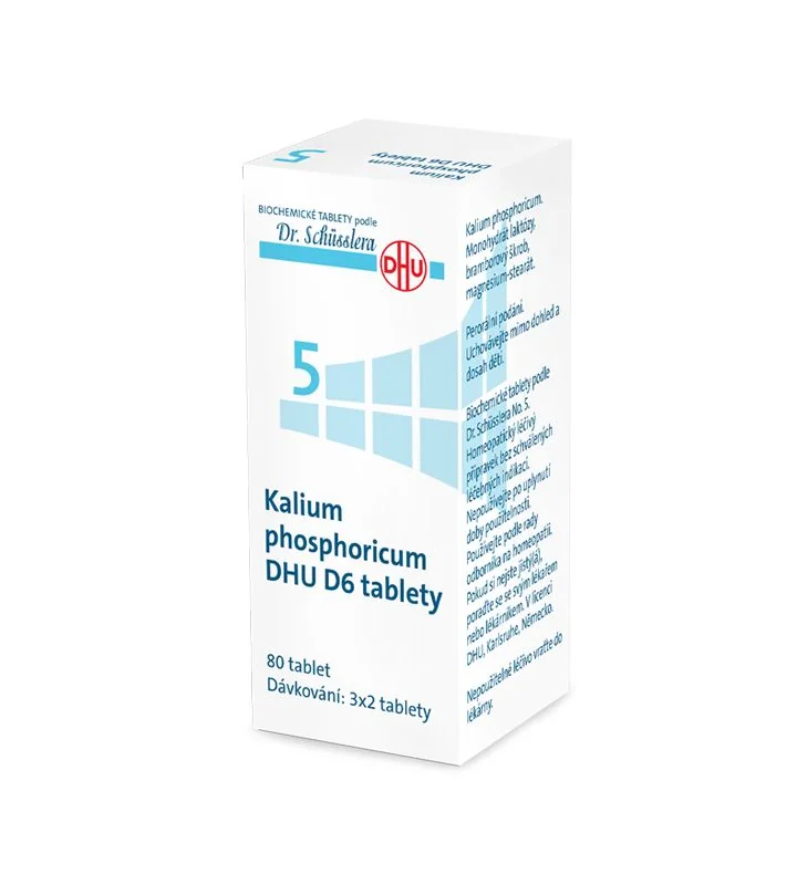 Schüsslerovy soli Kalium phosphoricum DHU D6 80 tablet