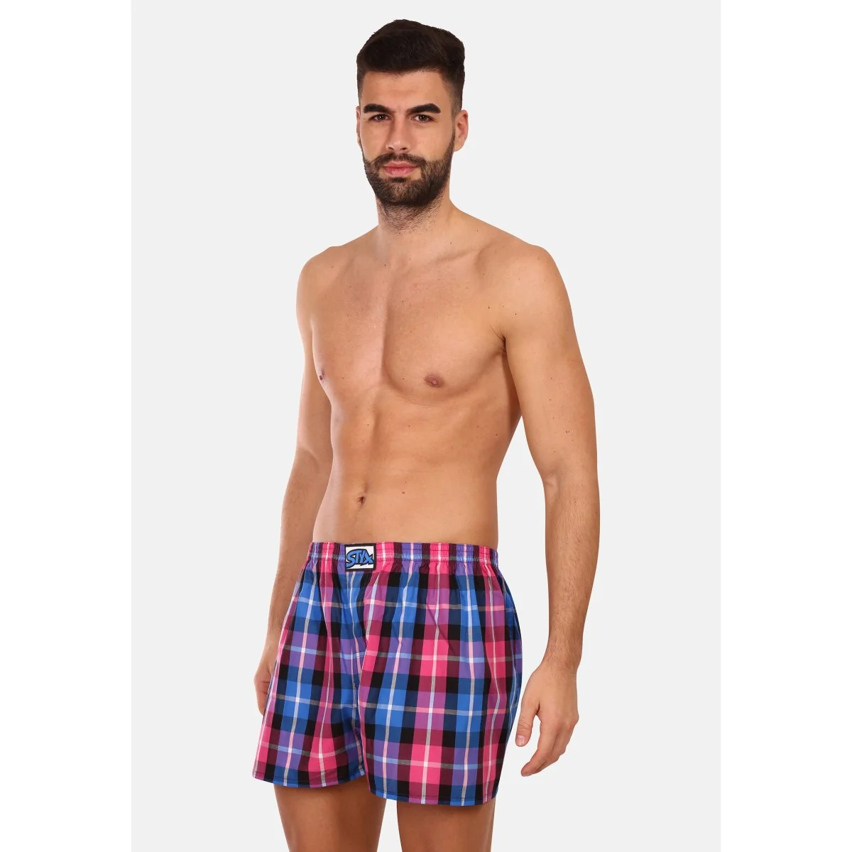 Styx Pánské trenky klasická guma vícebarevné (A932) XL