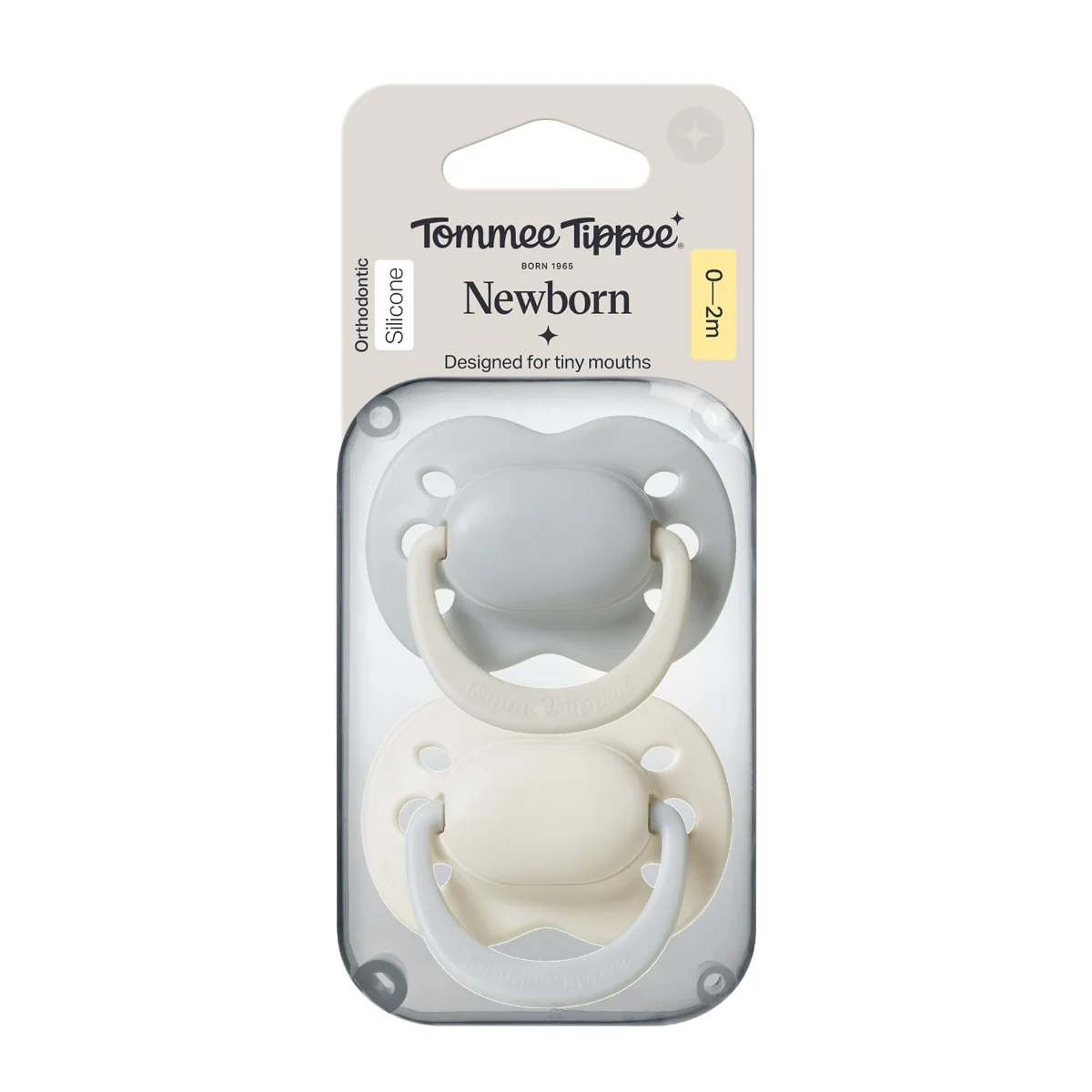 Tommee Tippee Silikonový dudlík Newborn Boy 0-2m 2 ks více barevných variant