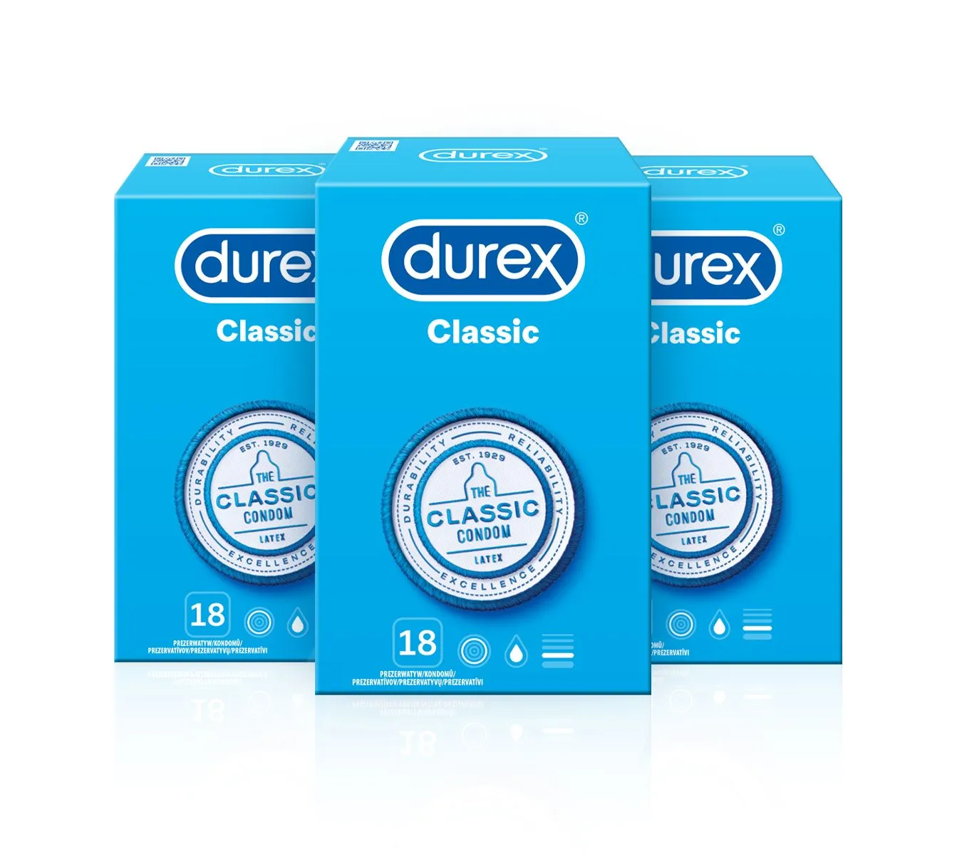 Durex Classic kondomy pack 54 ks