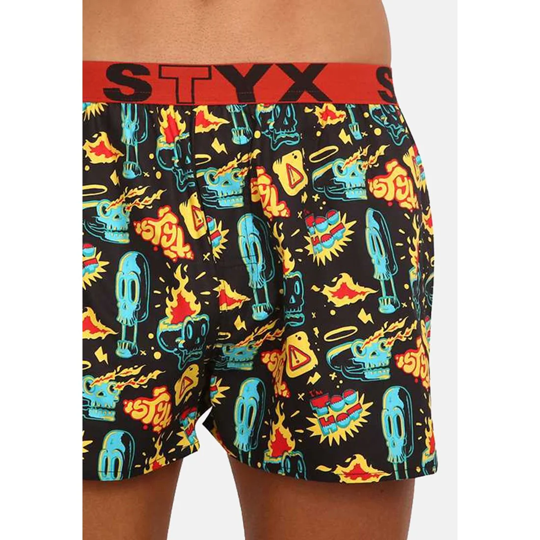 Styx Pánské trenky art sportovní guma toohot (B1458) L