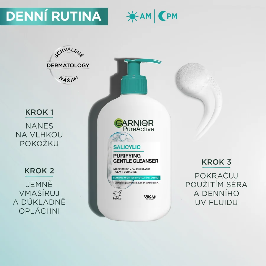 Garnier Pure Active Hydratační čisticí gel proti nedokonalostem 250 ml