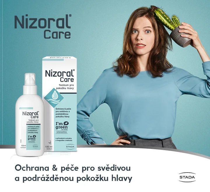 Nizoral Care. Ochrana a péče o svědivou a podrážděnou pokožku hlavy.