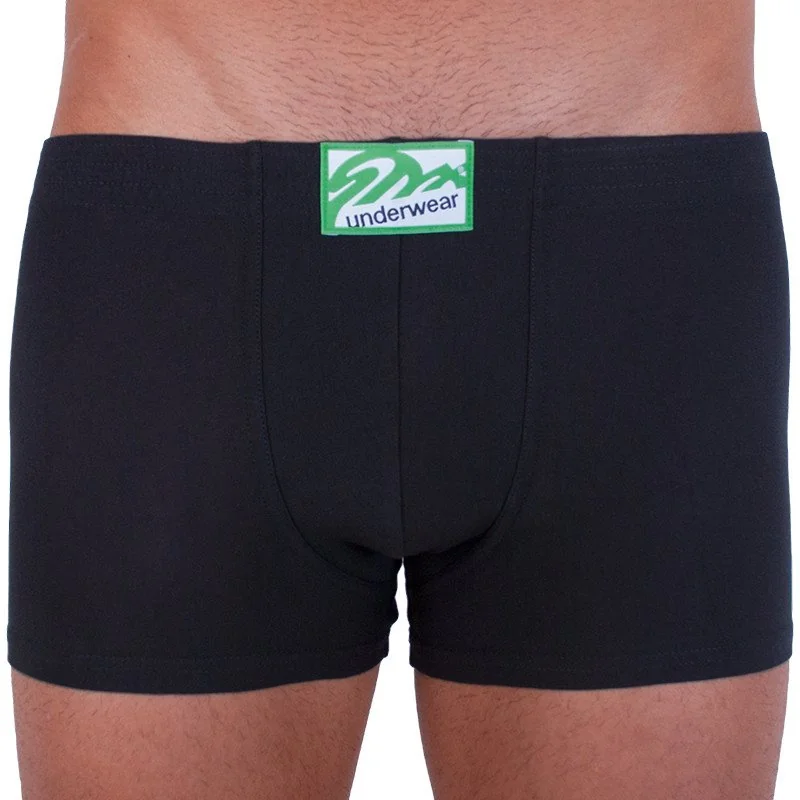 Styx Pánské boxerky klasická guma černé (Q962) S