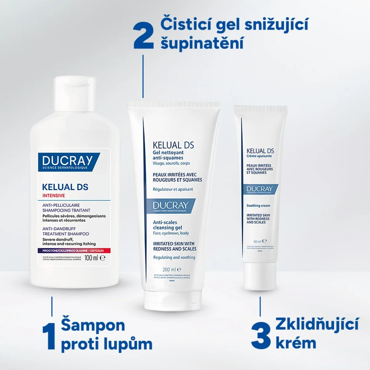 Ducray Kelual DS INTENSIVE Pečující šampon proti lupům 100 ml