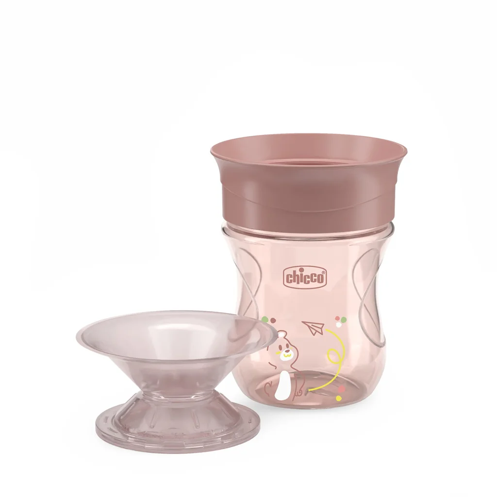 Chicco Hrneček 360 Perfect X s držadly 12m+ 200 ml pink