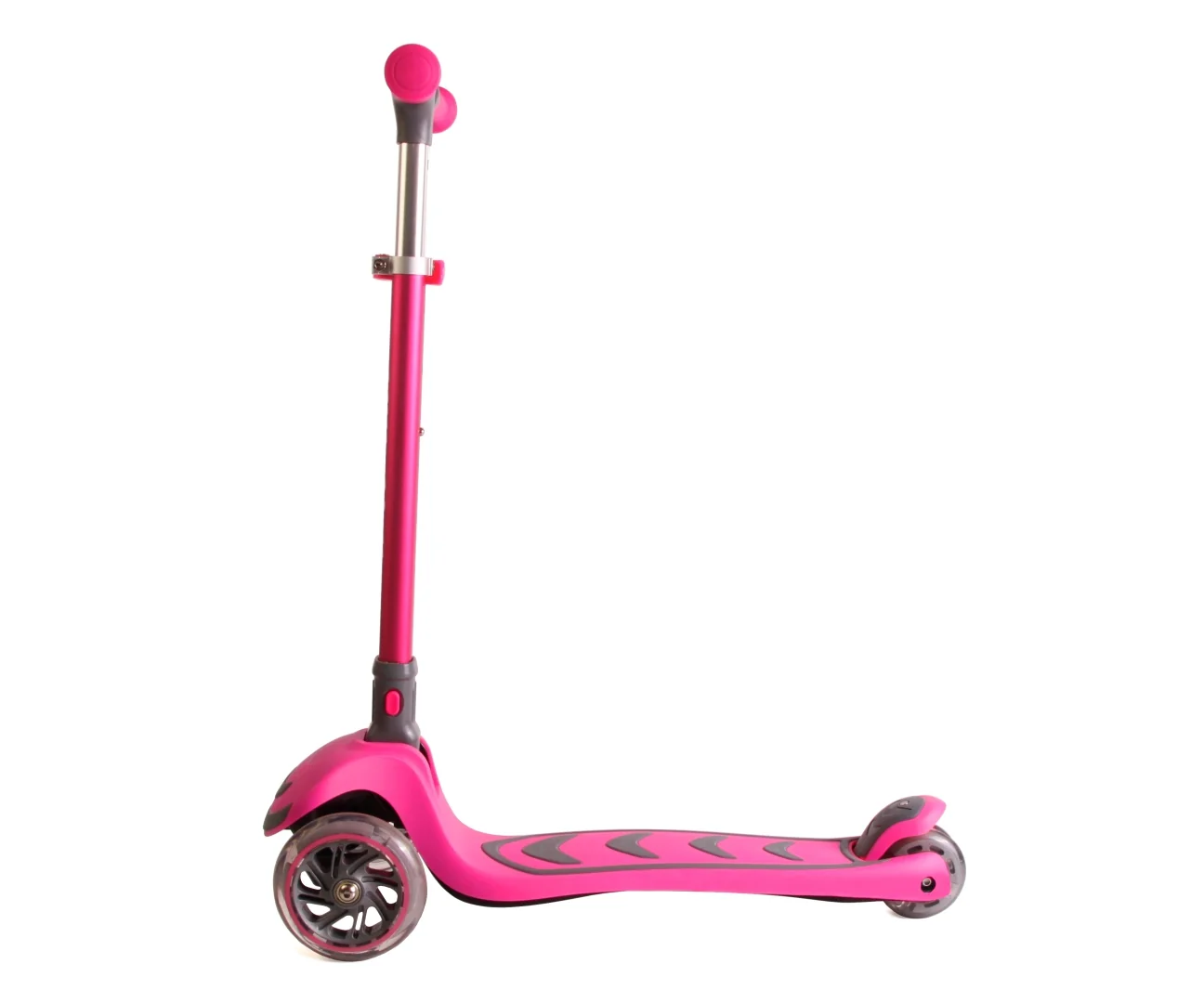 Milly Mally Dětská tříkolová koloběžka BOOGIE Scooter LED - růžová