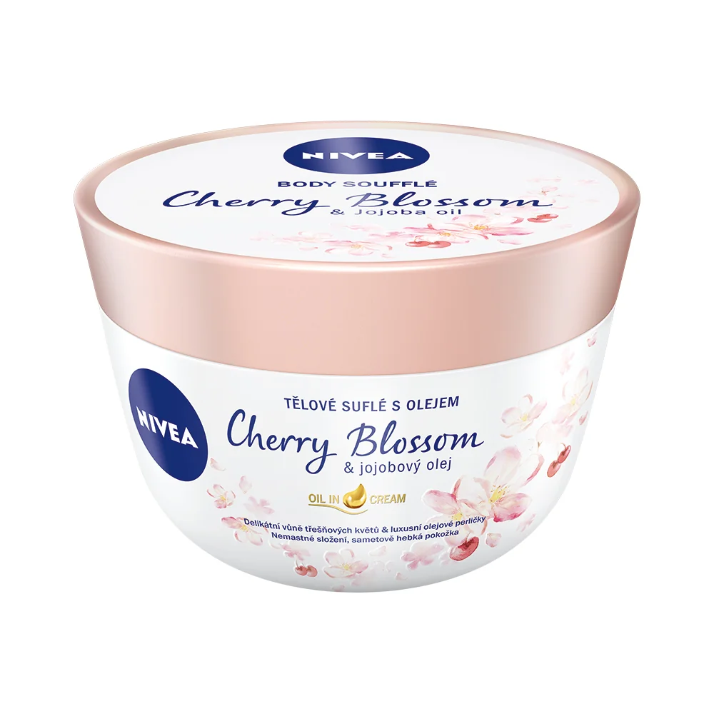 Nivea Tělové suflé s olejem Cherry Blossom & jojobový olej 200 ml