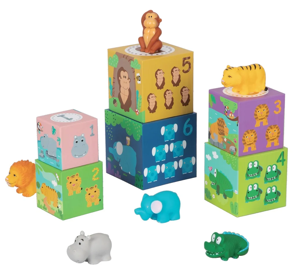 2Kids Toys Kostky se zvířátky Safari 