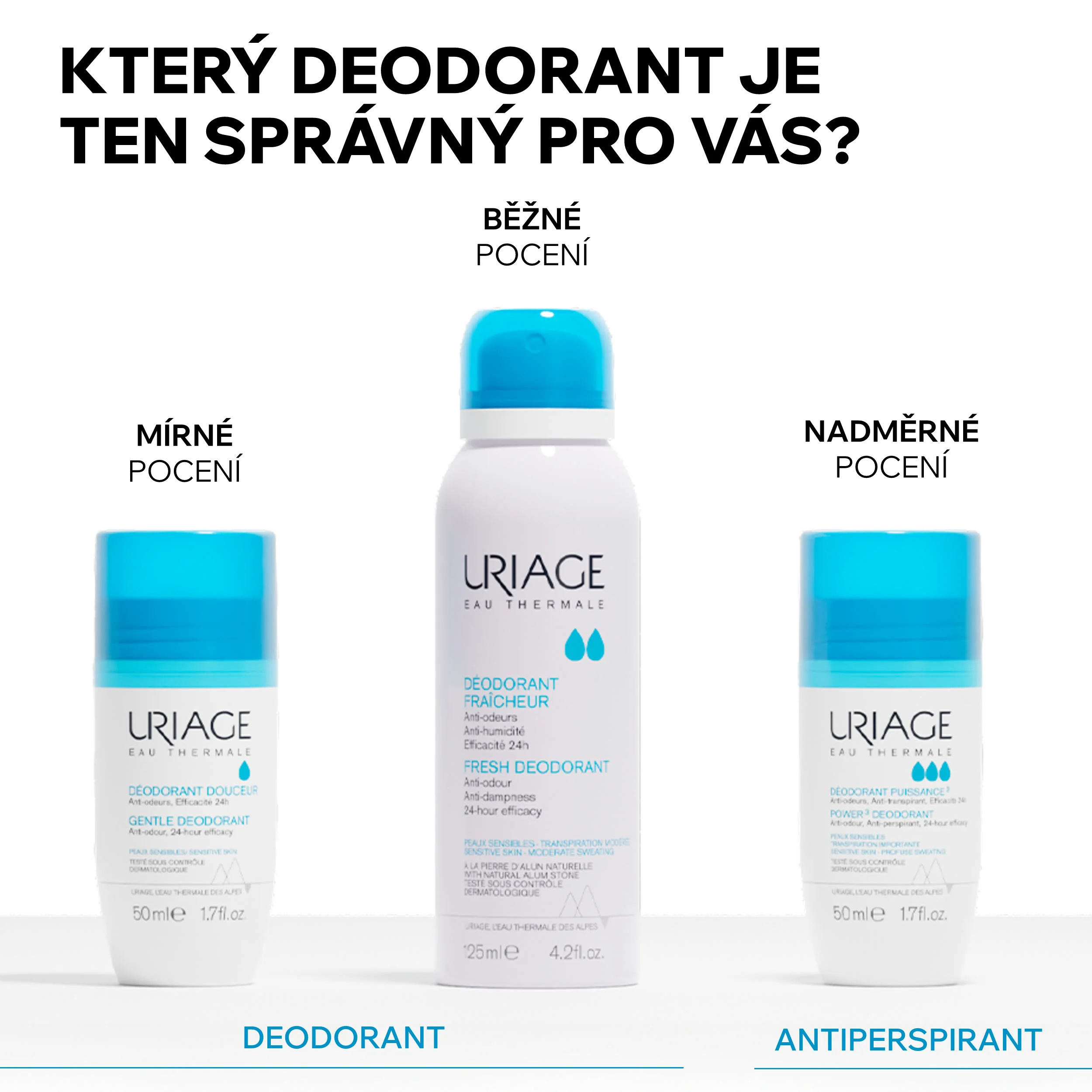 Uriage Antiperspirant Power 3 50 ml