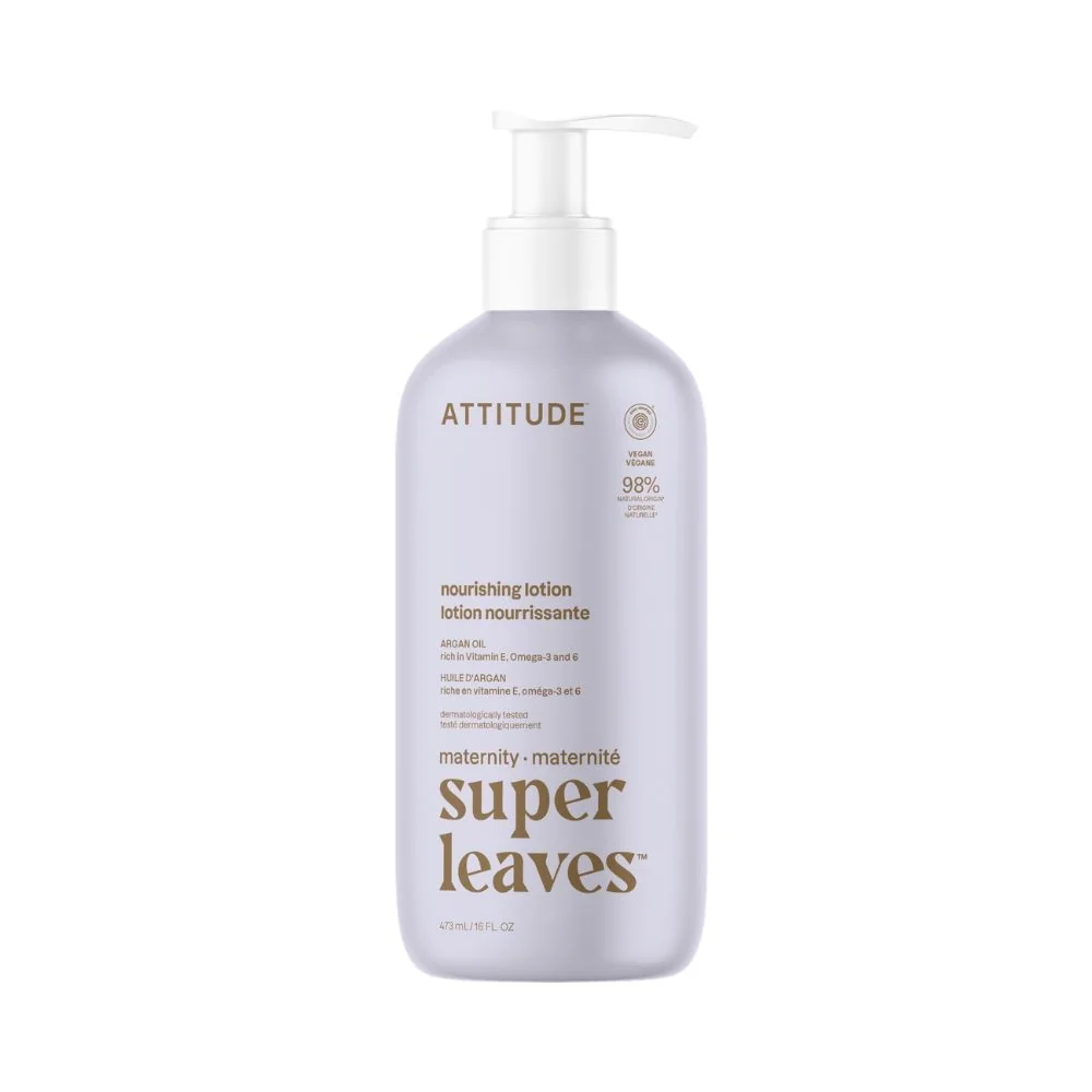 ATTITUDE Super leaves Maternity vyživující tělové mléko pro těhotné s arganem 473 ml