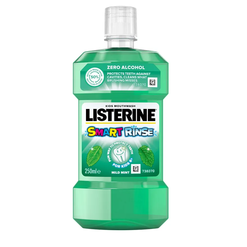 Listerine Smart Rinse Mint ústní voda 250 ml