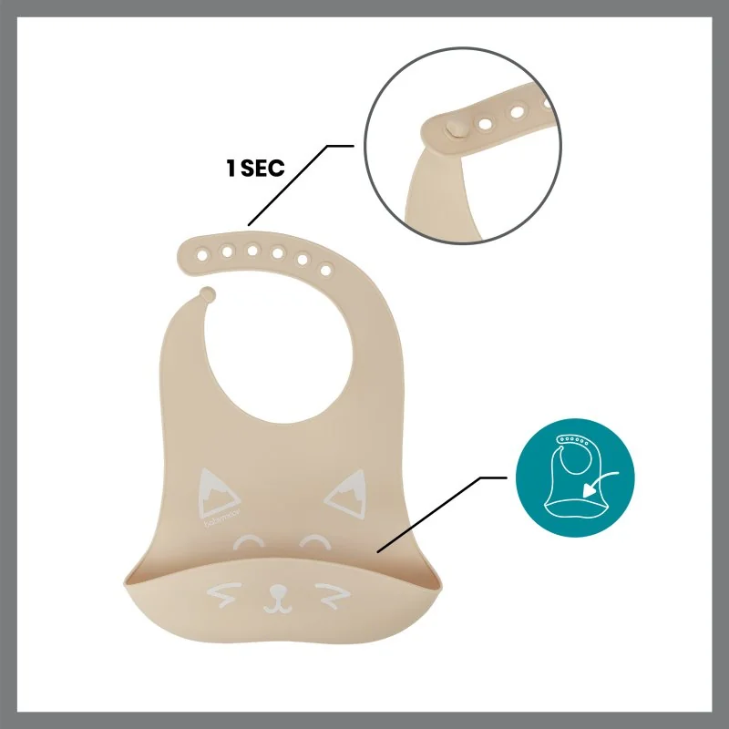 Babymoov silikonová jídelní sada LEARN´ISY KIT Fox
