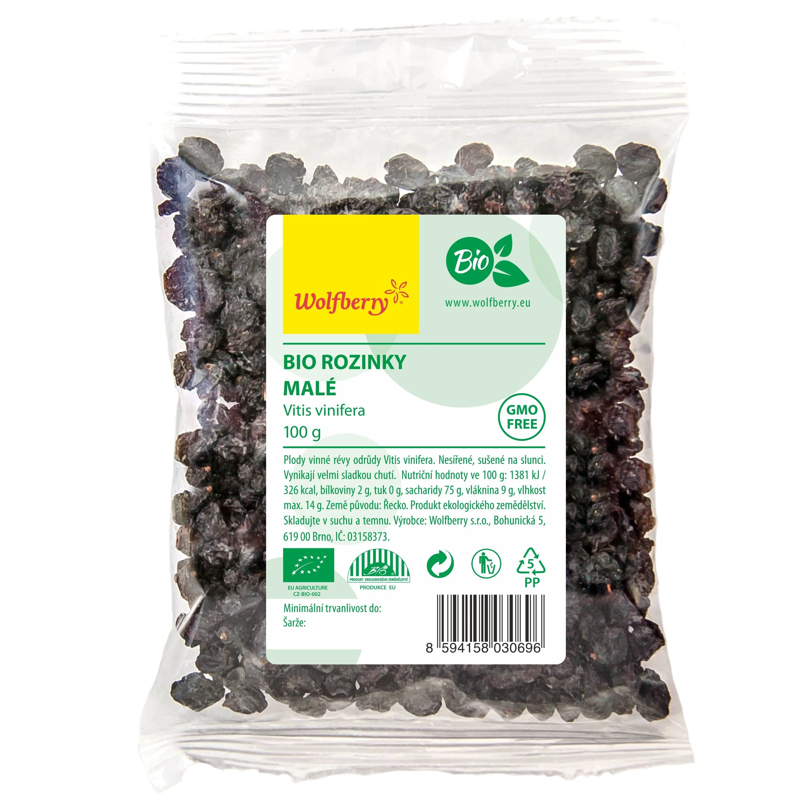 Wolfberry Rozinky malé BIO Vitis vinifera 100g