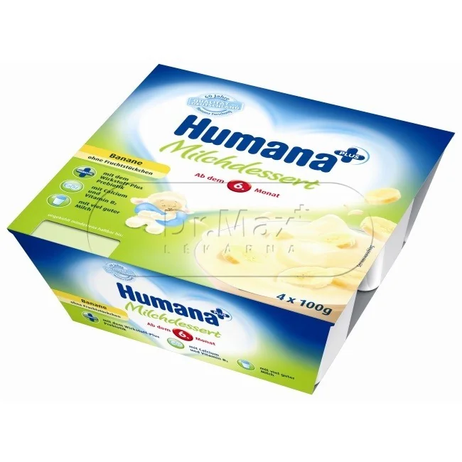 Humana Milch dezert banán 4x100g 6M