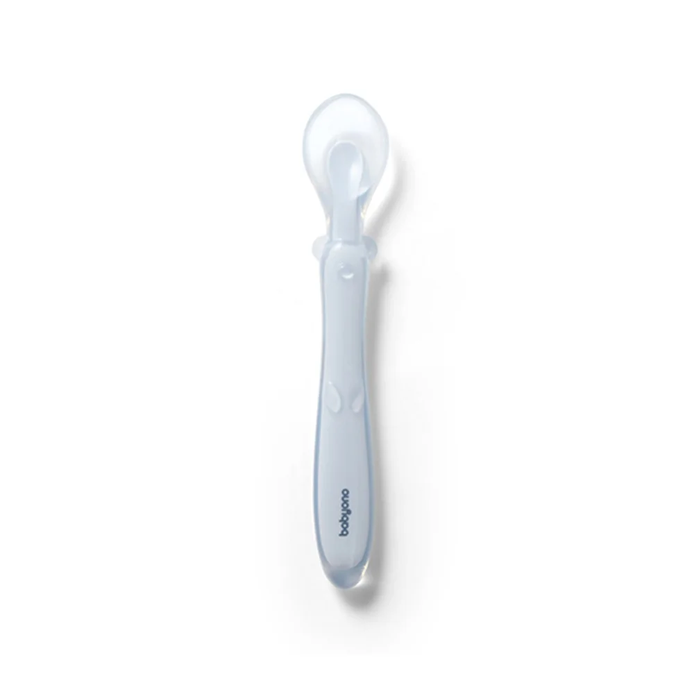 Babyono Lžička silikonová 6m+ 1 ks Blue