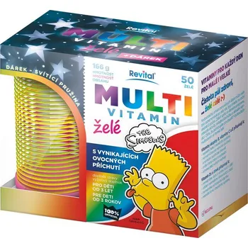 The Simpsons Multivitamin želé 50ks + svítící pružina 
