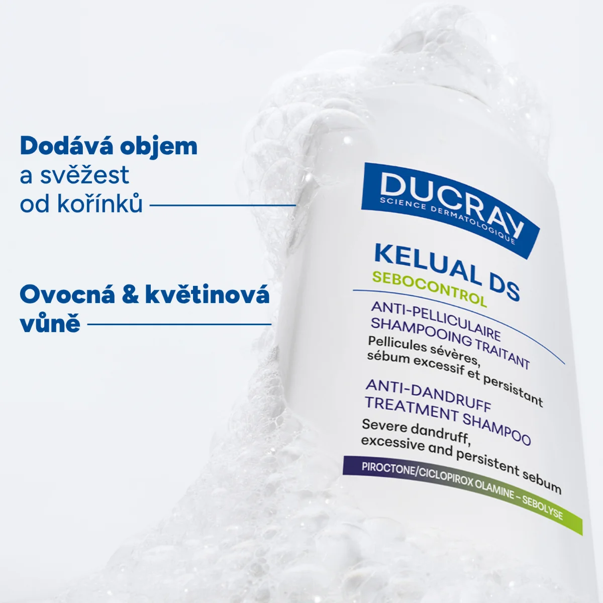 Ducray Kelual DS Sebocontrol šampon proti lupům 100 ml