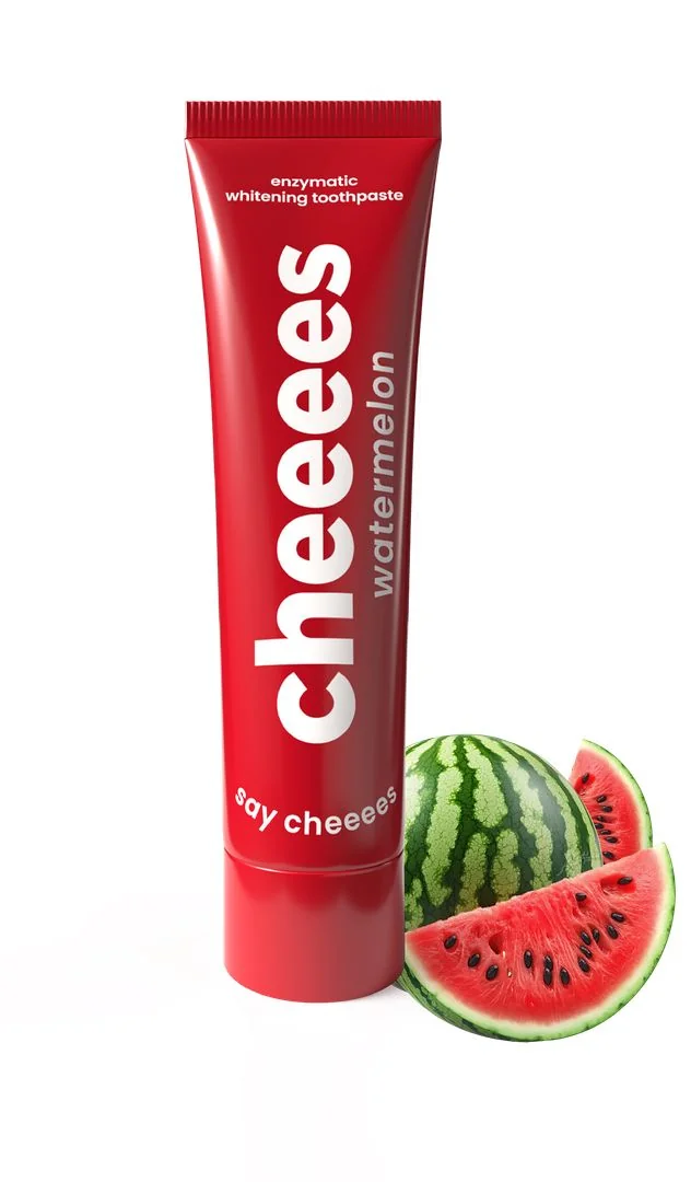 Cheeees Enzymatická bělicí zubní pasta Watermelon 60 g