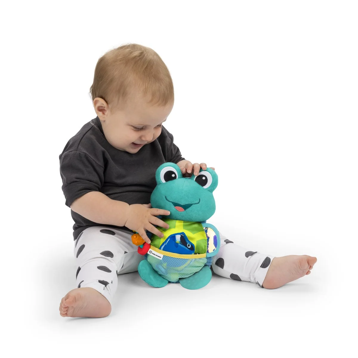 Baby Einstein Hračka aktivní na C kroužku želva Neptune’s Sensory Sidekick™ 0m+