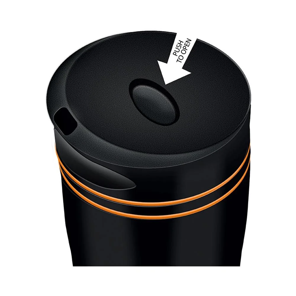 LAMART LT4051 Manq 360 ml termohrnek černá/oranžová