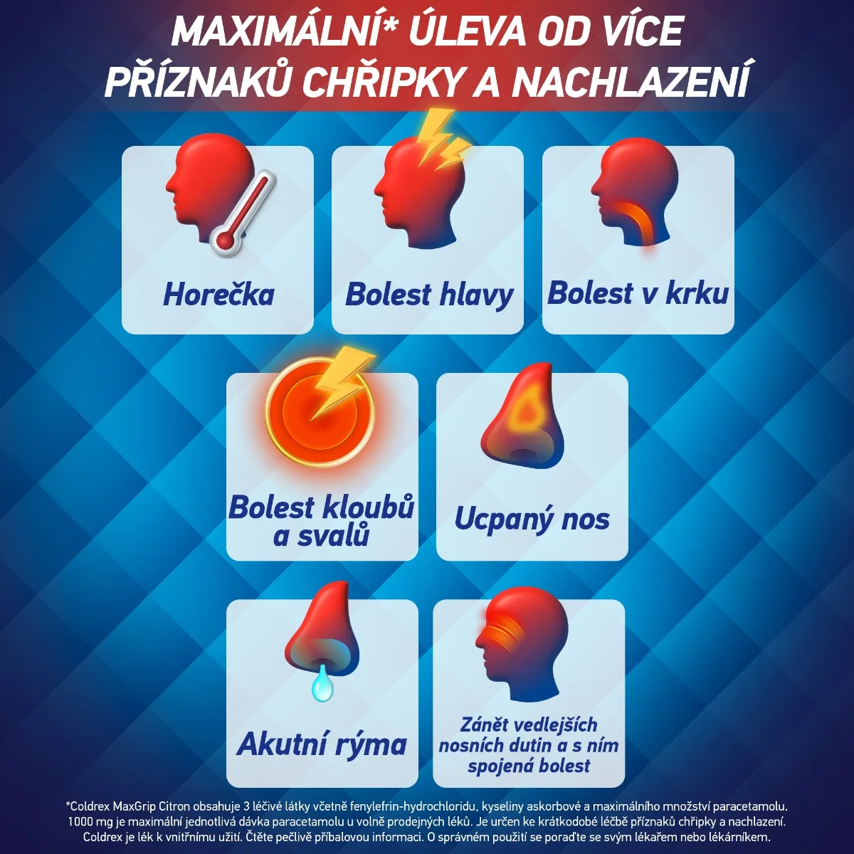 Coldrex MaxGrip Citron 10 sáčků