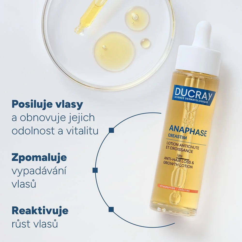 Ducray Creastim Reactiv Roztok proti vypadávání vlasů 2měsíční kúra 60 ml