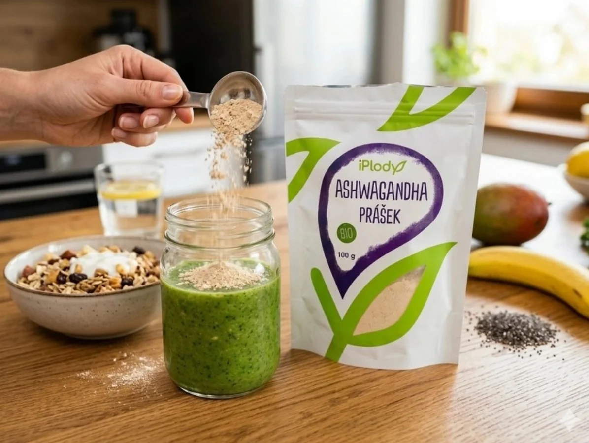 iPlody Ashwaganda prášek BIO, výhodné balení 2x100 g