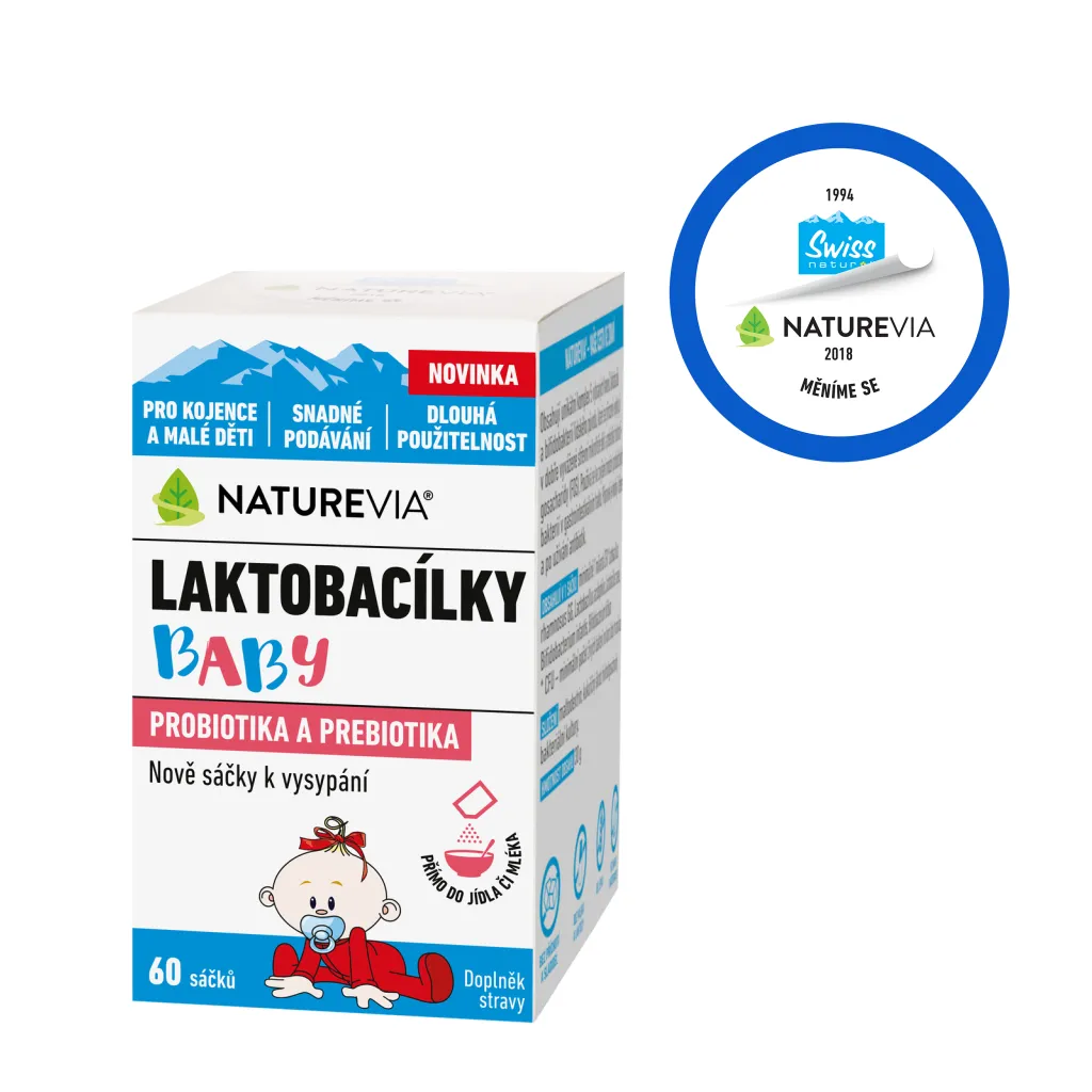 NatureVia Laktobacílky baby 60 sáčků