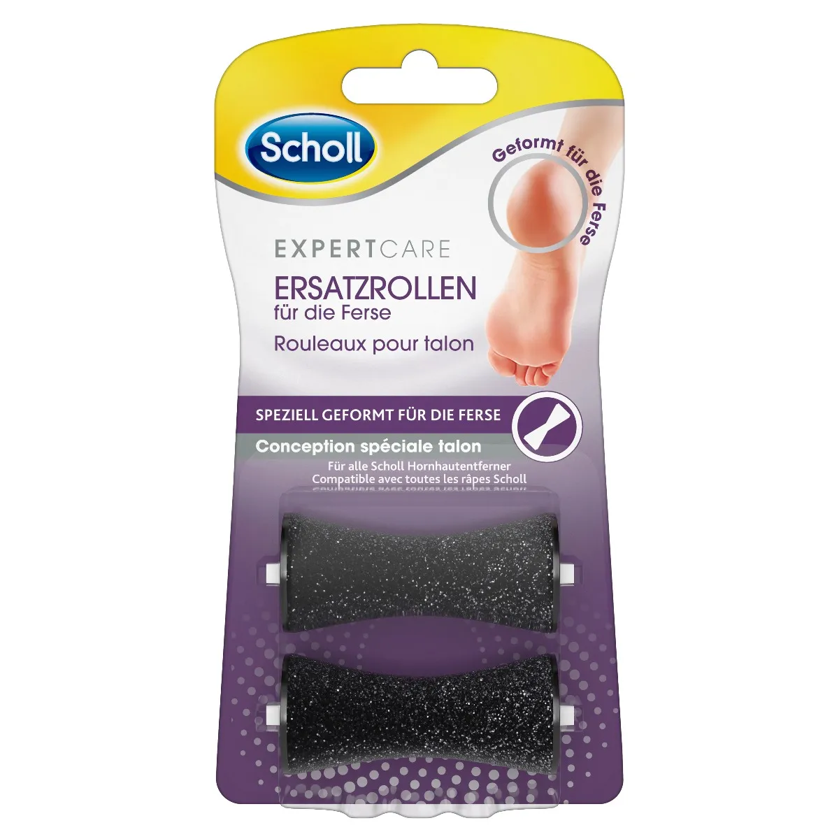 Scholl Velvetsmooth Rotační hlavice na popraskané paty 2 ks