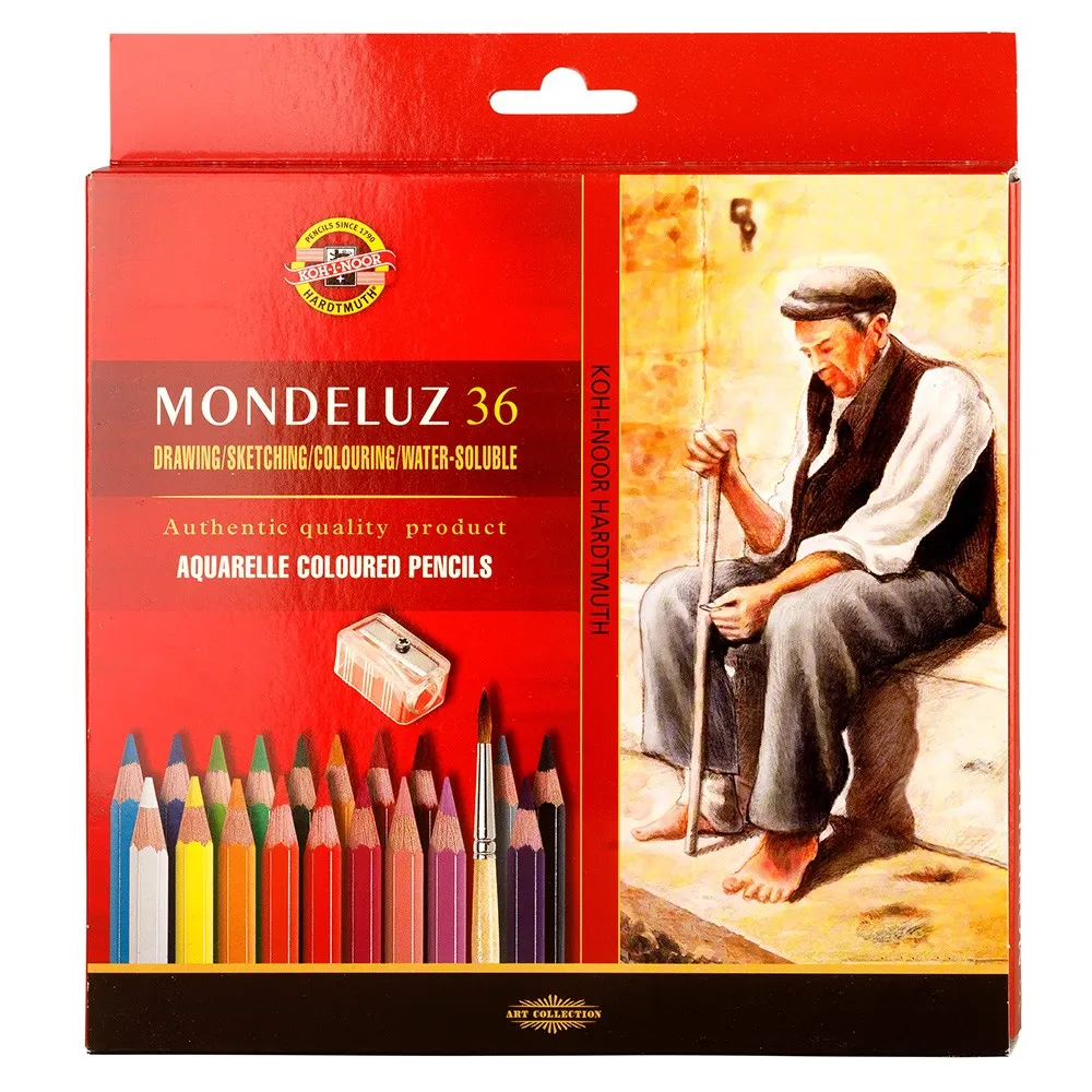 KOH-I-NOOR MONDELUZ 3712/36 - akvarelové pastelky - 36 ks 