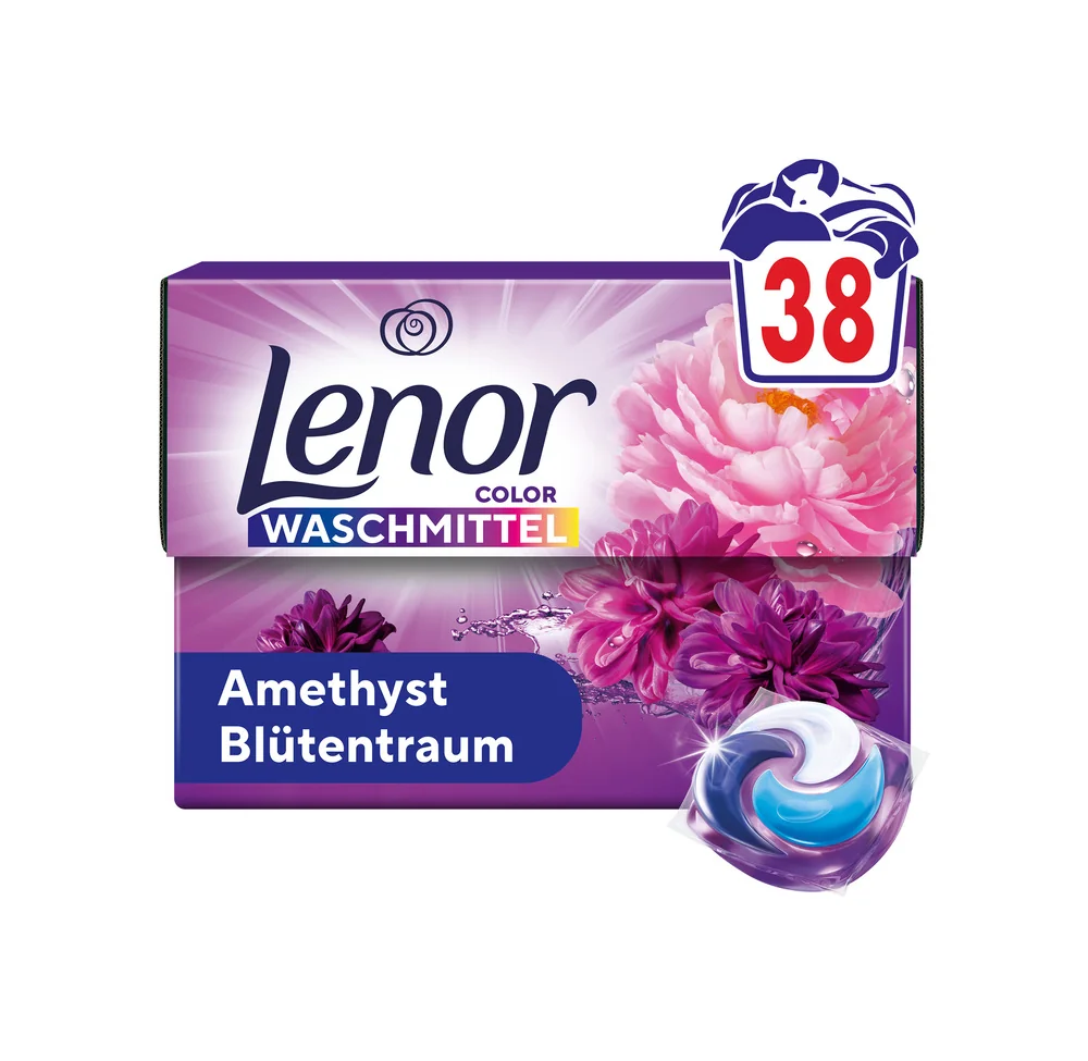 Lenor Color Amethyst kapsle na praní 38 ks