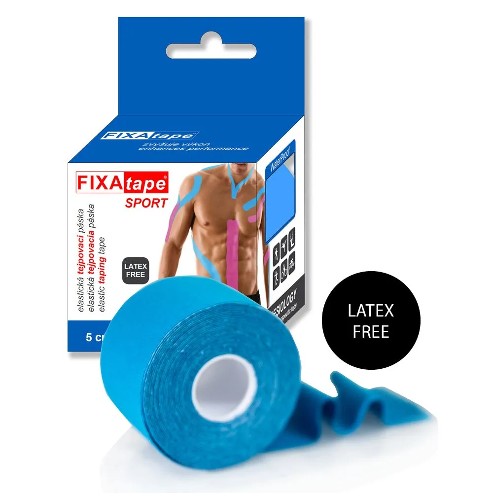 FIXAtape SPORT Standart 5 cm x 5 m tejpovací páska 1 ks modrá