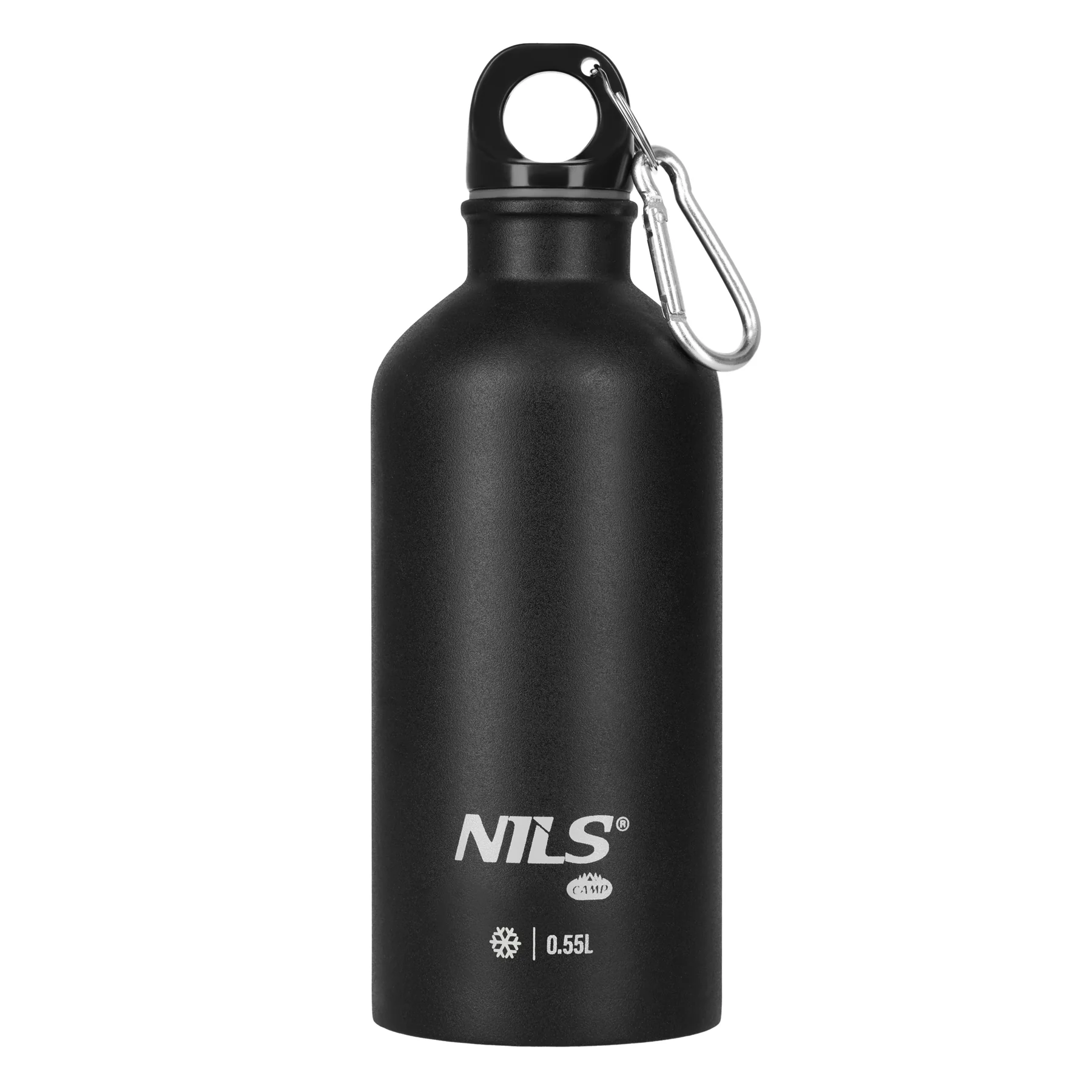 Nils Nerezová turistická láhev  NC3801 černá 500 ml