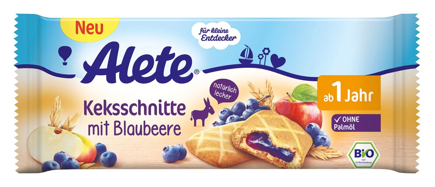 Alete BIO Sušenky s borůvkovou náplní 12m+ 30 g