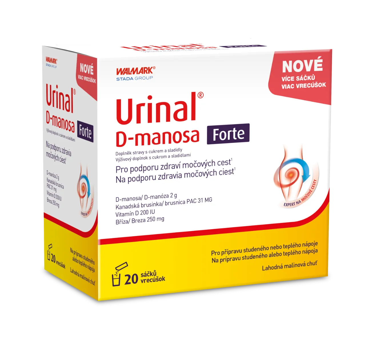 Walmark Urinal D-manosa Forte 20 sáčků