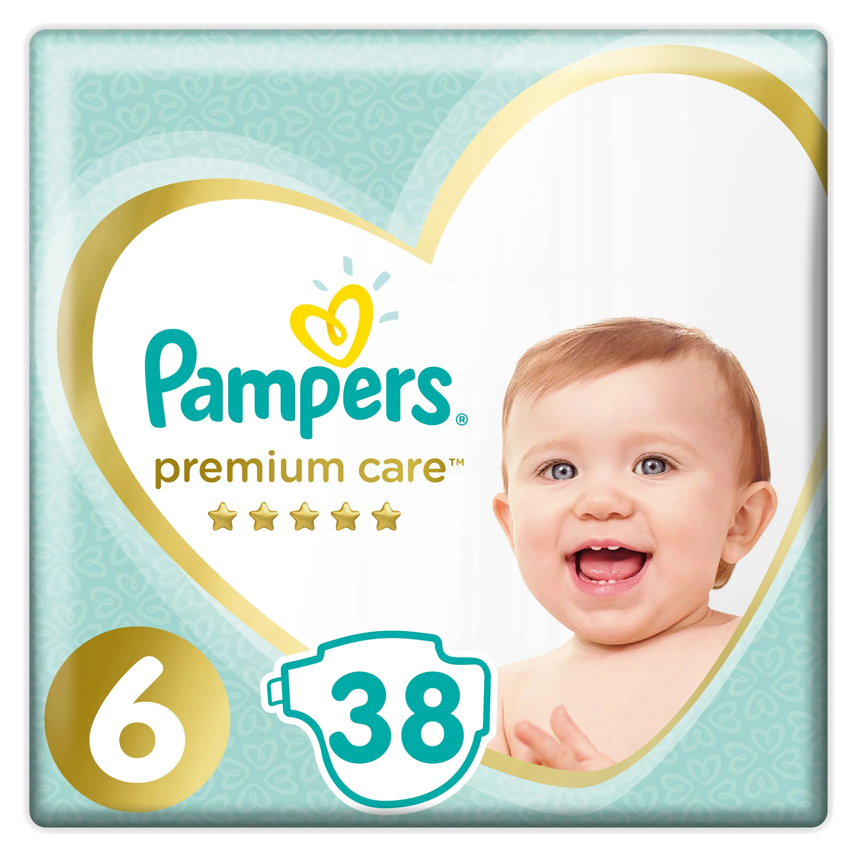 Pampers Premium Care vel. 6 13+ kg dětské pleny 38 ks