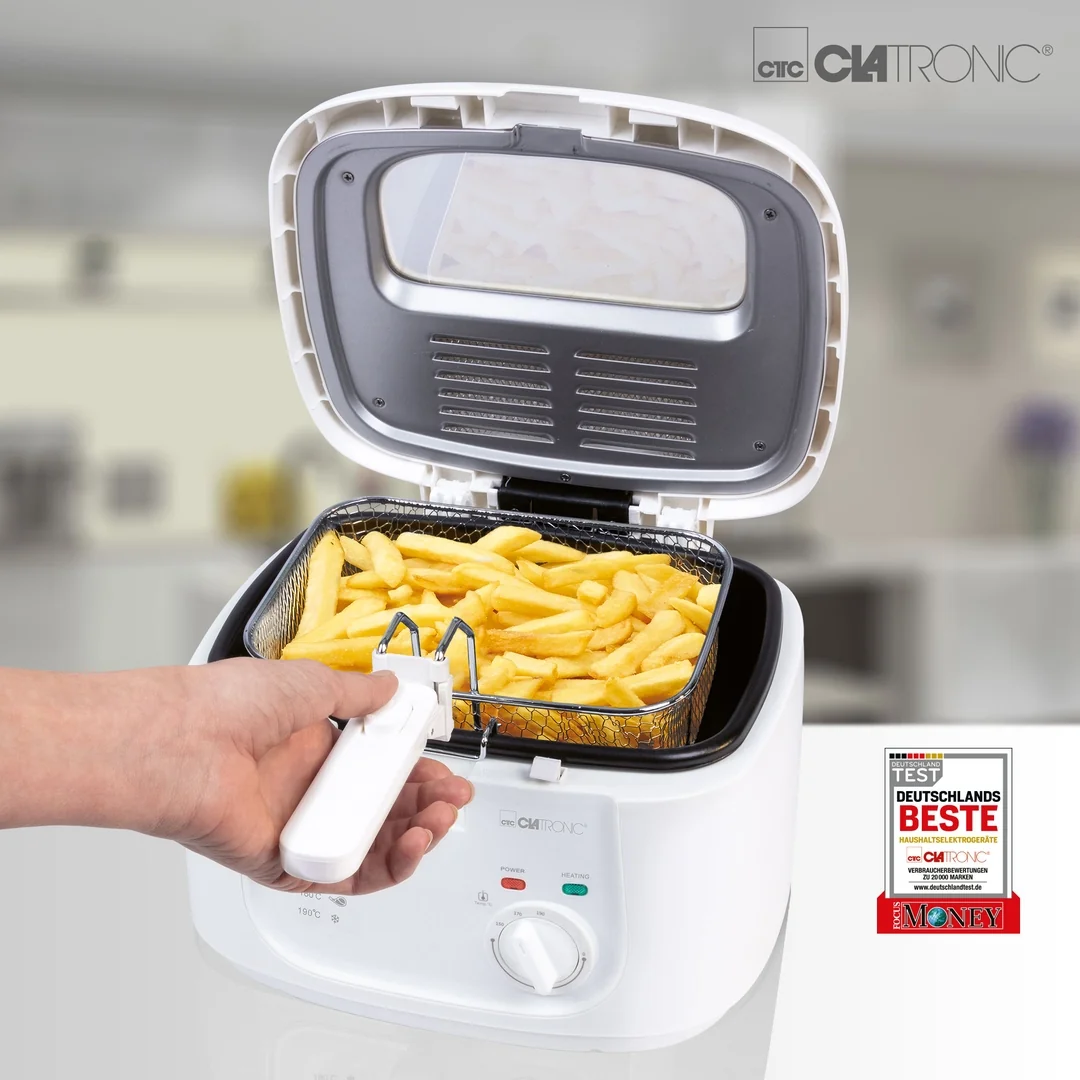 CLATRONIC FR 3771 fritéza 2.5l bílá