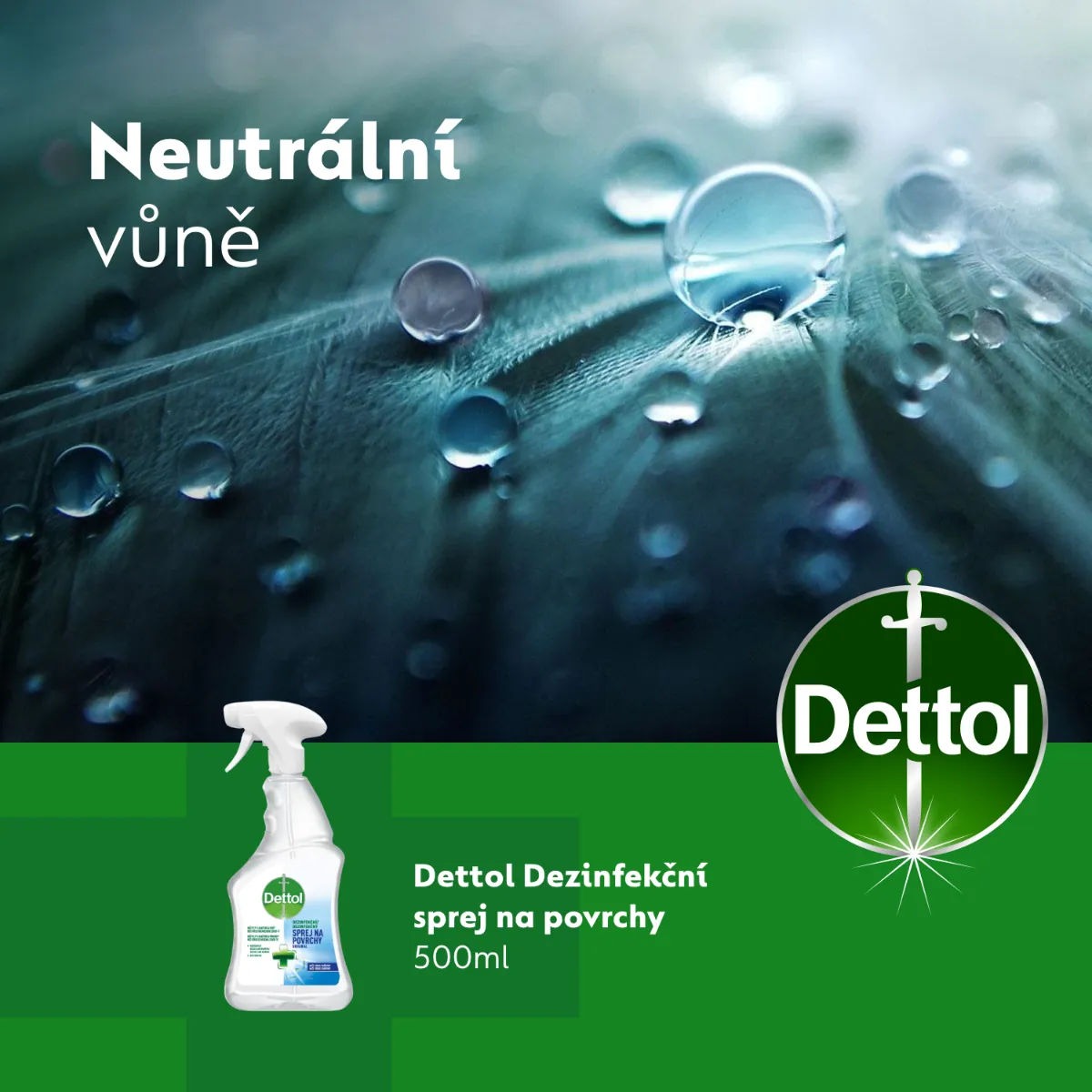 Dettol Antibakteriální sprej na povrchy 500 ml