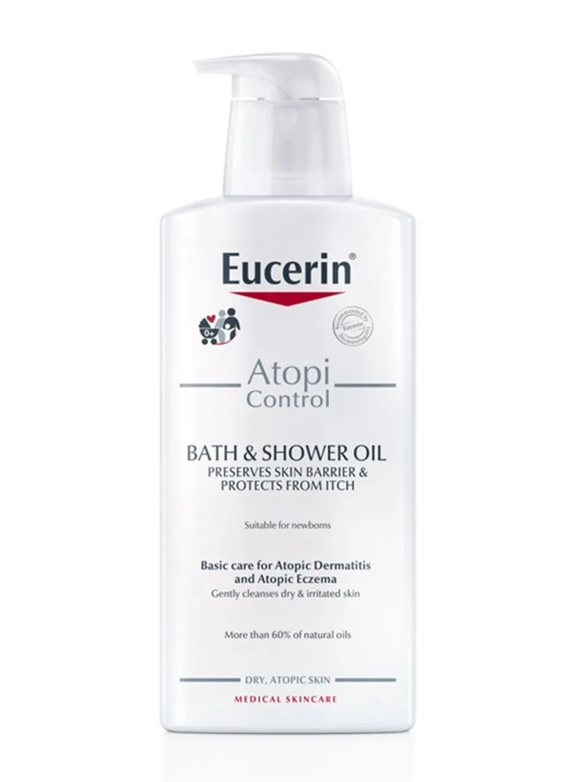 Eucerin Atopicontrol suchá zarudlá pokožka sprchový olej 400 ml