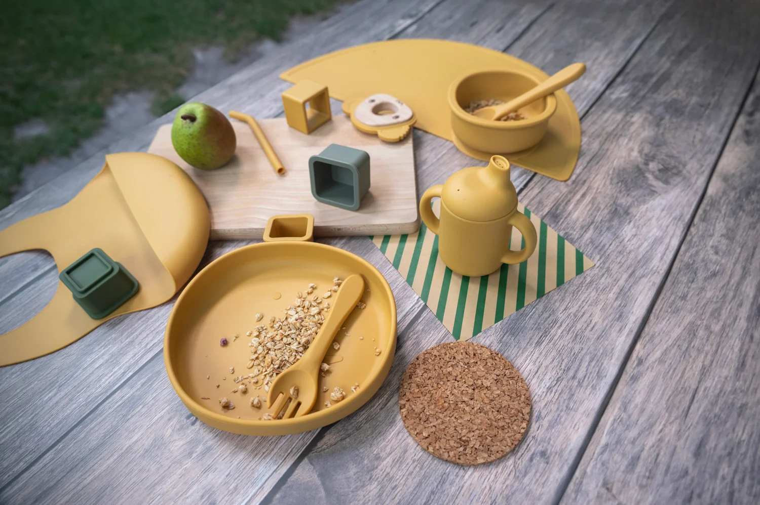 Zopa Silikonové prostírání podložka, Mustard Yellow 2