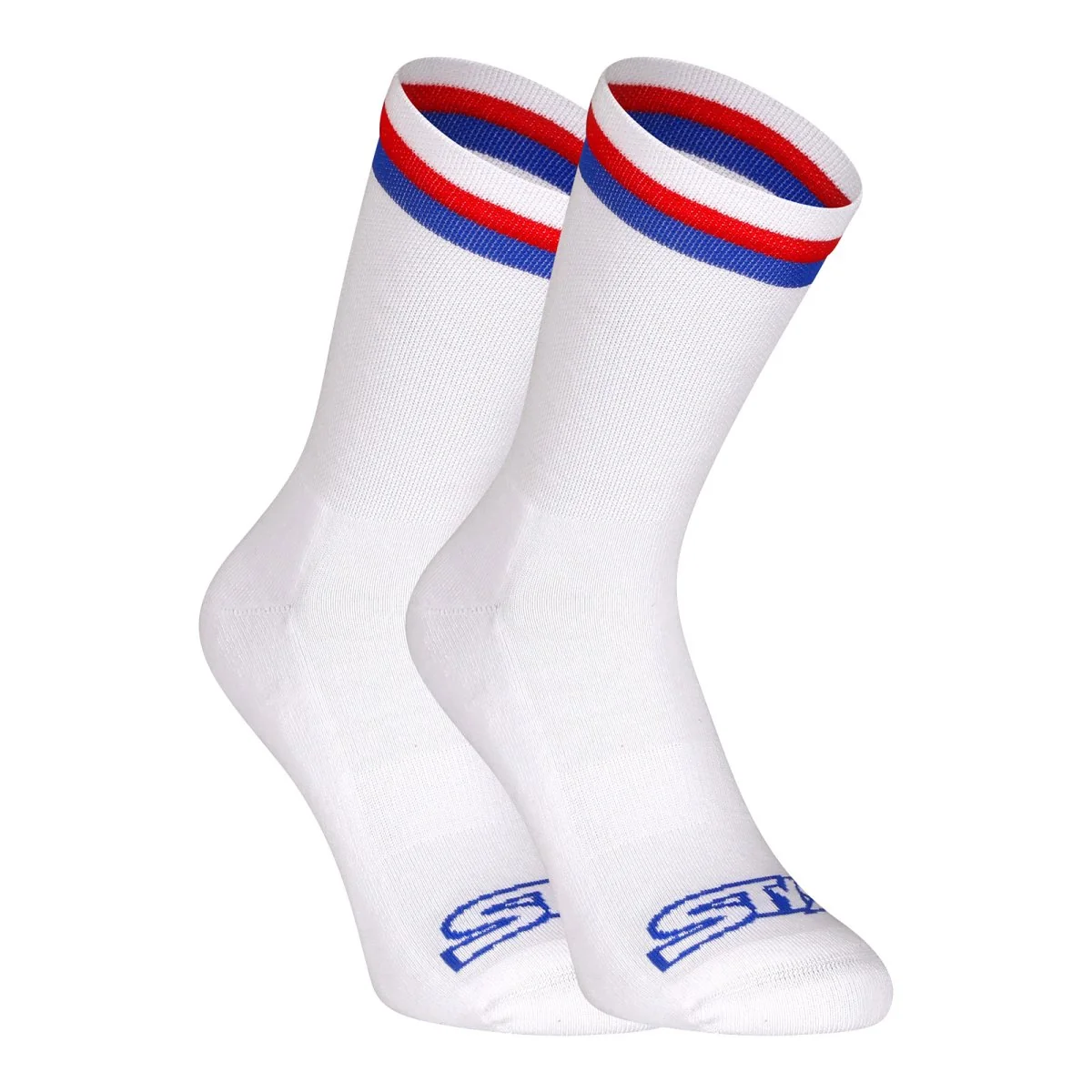 Styx 3PACK ponožky vysoké bílé trikolóra (3HV10111) L