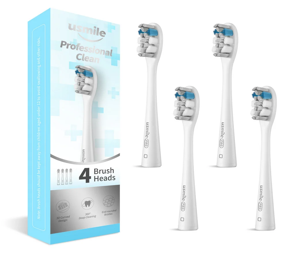 USMILE Professional Clean Brush Head náhradní hlavice 4 ks