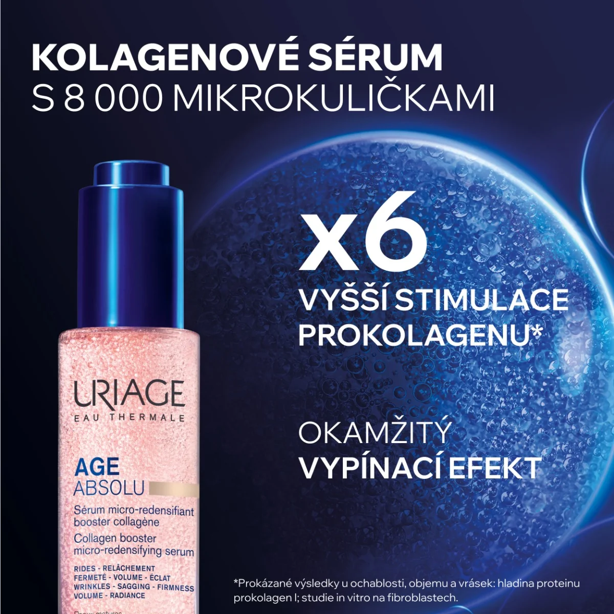 Uriage Age Absolu Vyhlazující sérum pro podporu tvorby kolagenu 30 ml