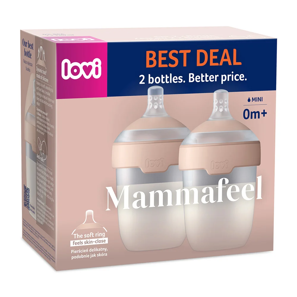 LOVI MAMMAFEEL Lahev 0m+ 150 ml 2 ks